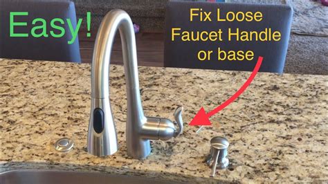 how to tighten a loose moen single handle kitchen faucet handle|How to Tighten a Loose Moen Single